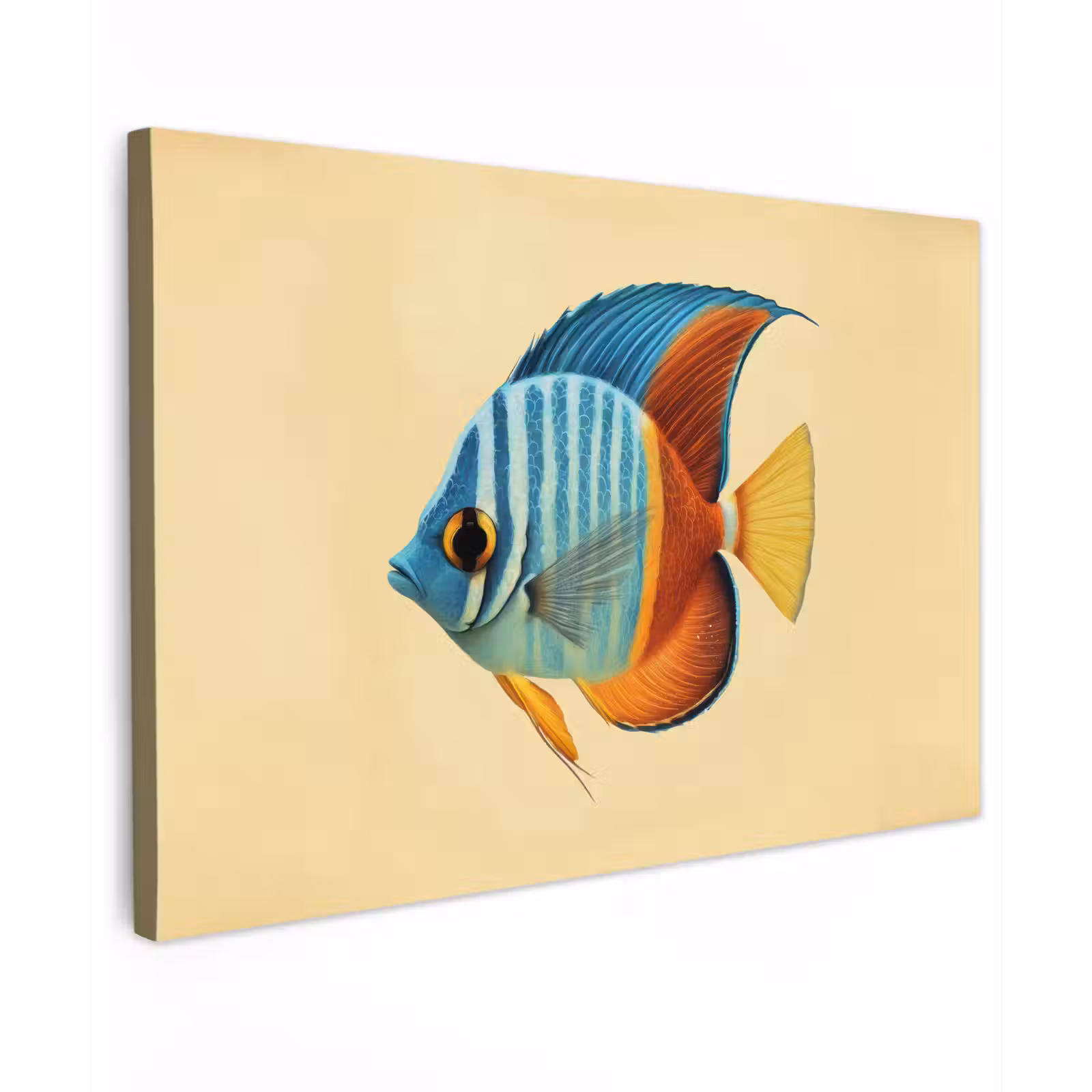 Canvas schilderij - Vis - Vinnen - Blauw - Ogen — 1
