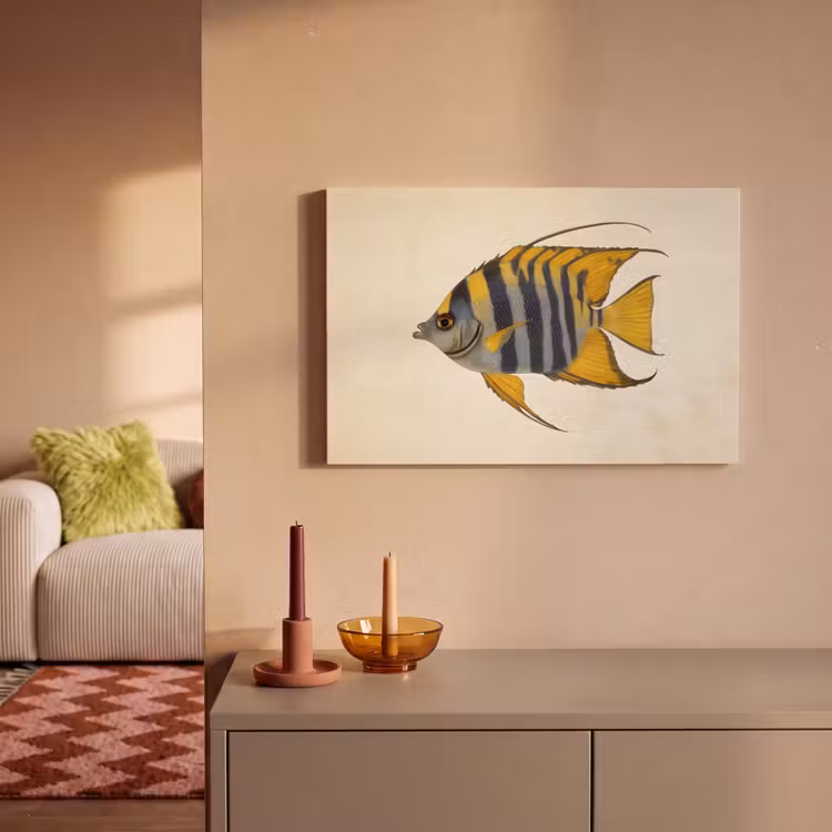 Canvas schilderij - Vis - Sierlijk - Vinnen - Illustratie — 2