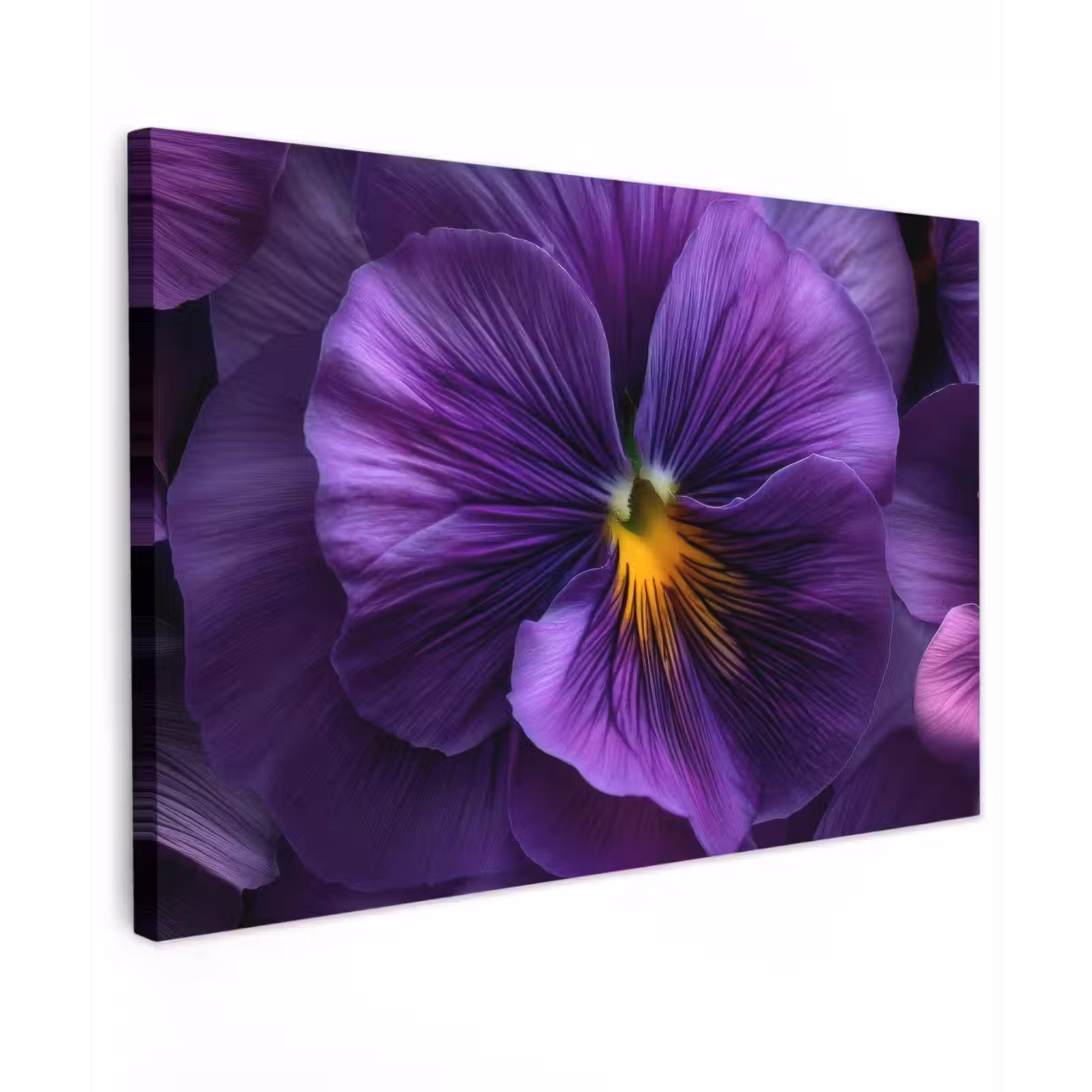 Canvas schilderij - Paars - Viool - Diepte — 1