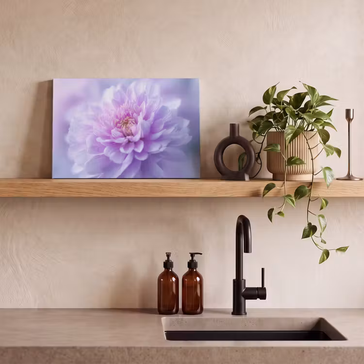 Canvas schilderij - Paars - Dahlia - Dromerig — 3