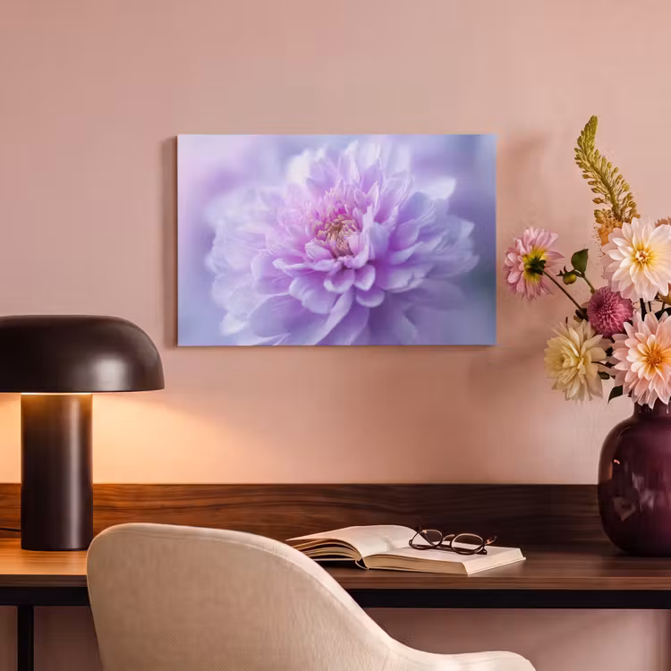Canvas schilderij - Paars - Dahlia - Dromerig — 4