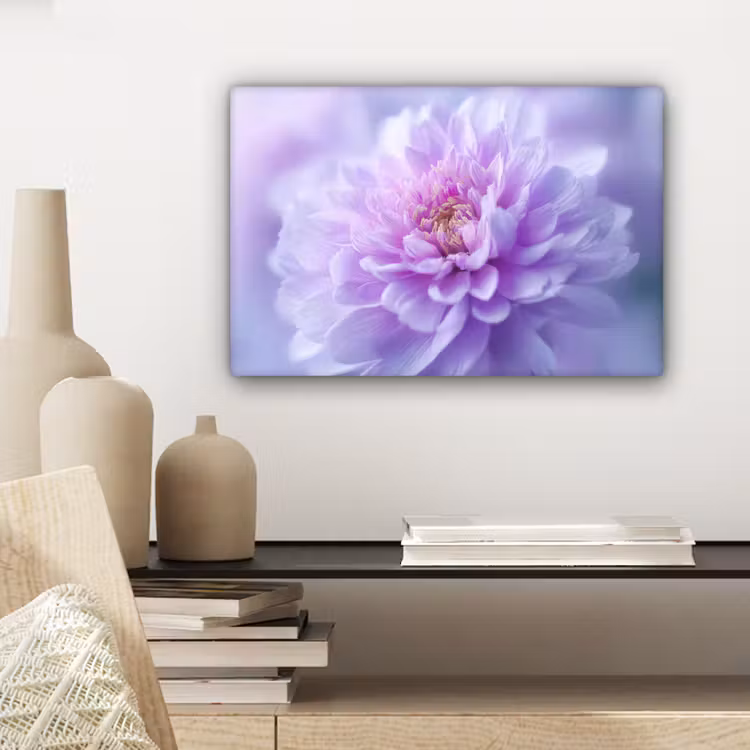 Canvas schilderij - Paars - Dahlia - Dromerig — 5