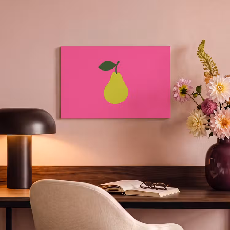 Canvas schilderij - Illustratie - Fruit - Peer - Groen — 4