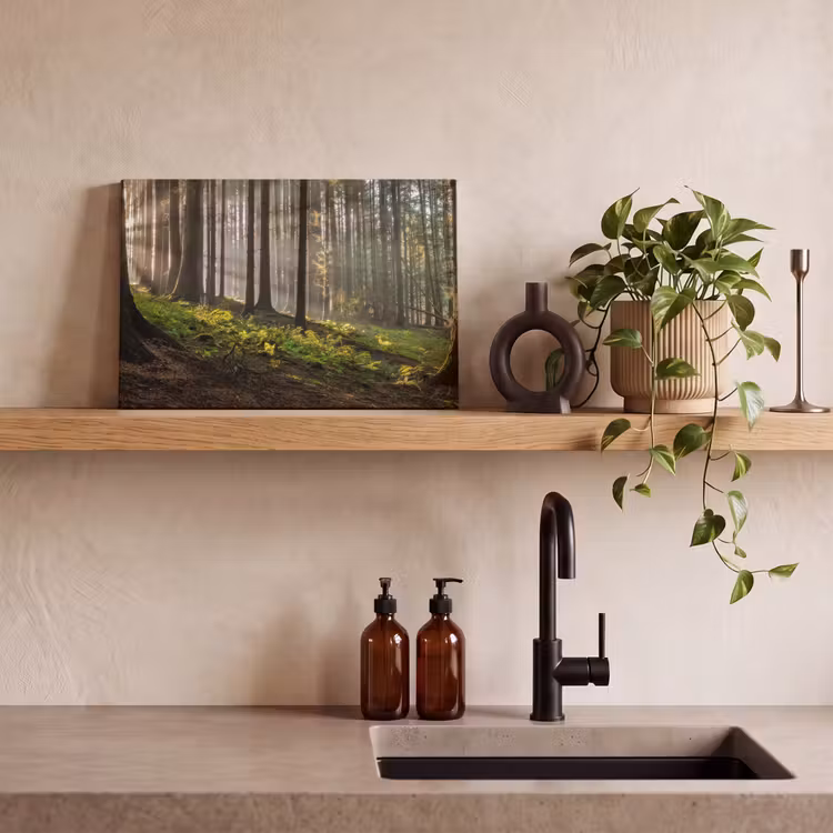 Canvas schilderij - Zon - Takken - Bomen - Bos - Natuur — 3