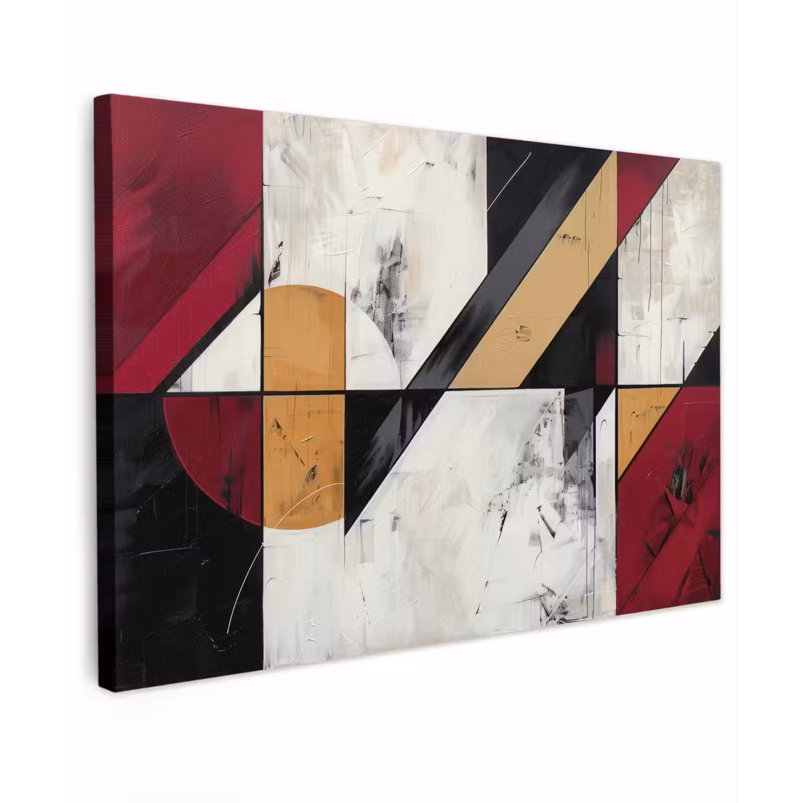 Canvas schilderij - Modern - Abstract - Geometrisch - Rood - Industrieel — 1