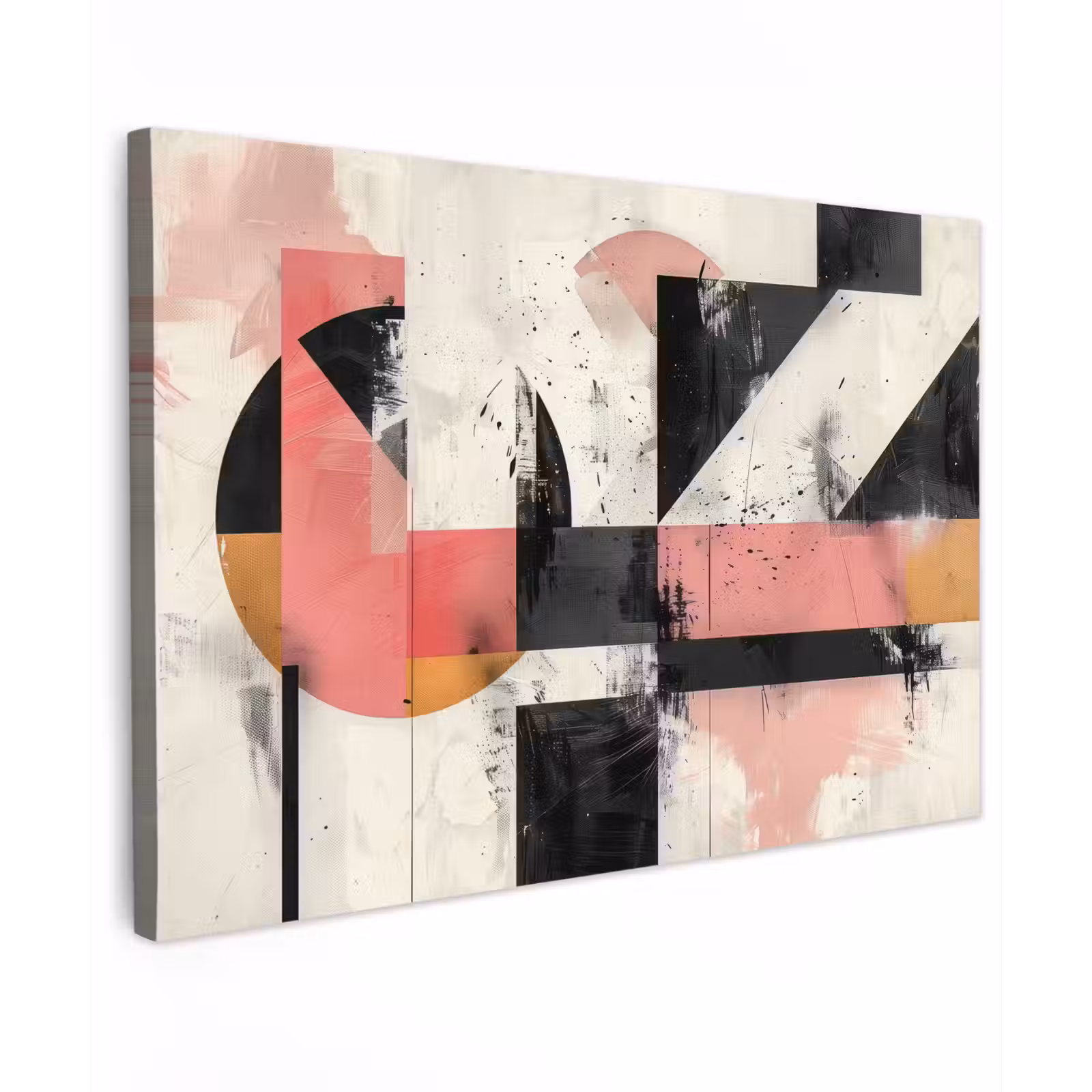 Canvas schilderij - Roze - Abstract - Aesthetic - Modern - Vormen — 1