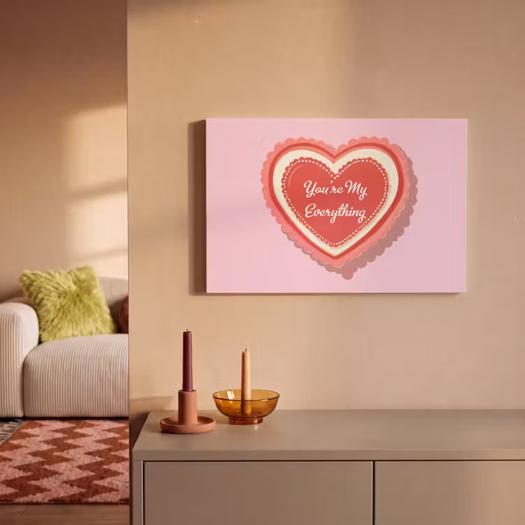 Canvas schilderij - Liefde - Hart - Valentijn — 2