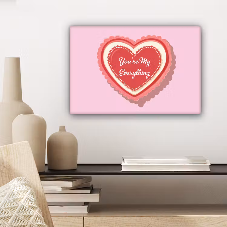 Canvas schilderij - Liefde - Hart - Valentijn — 5