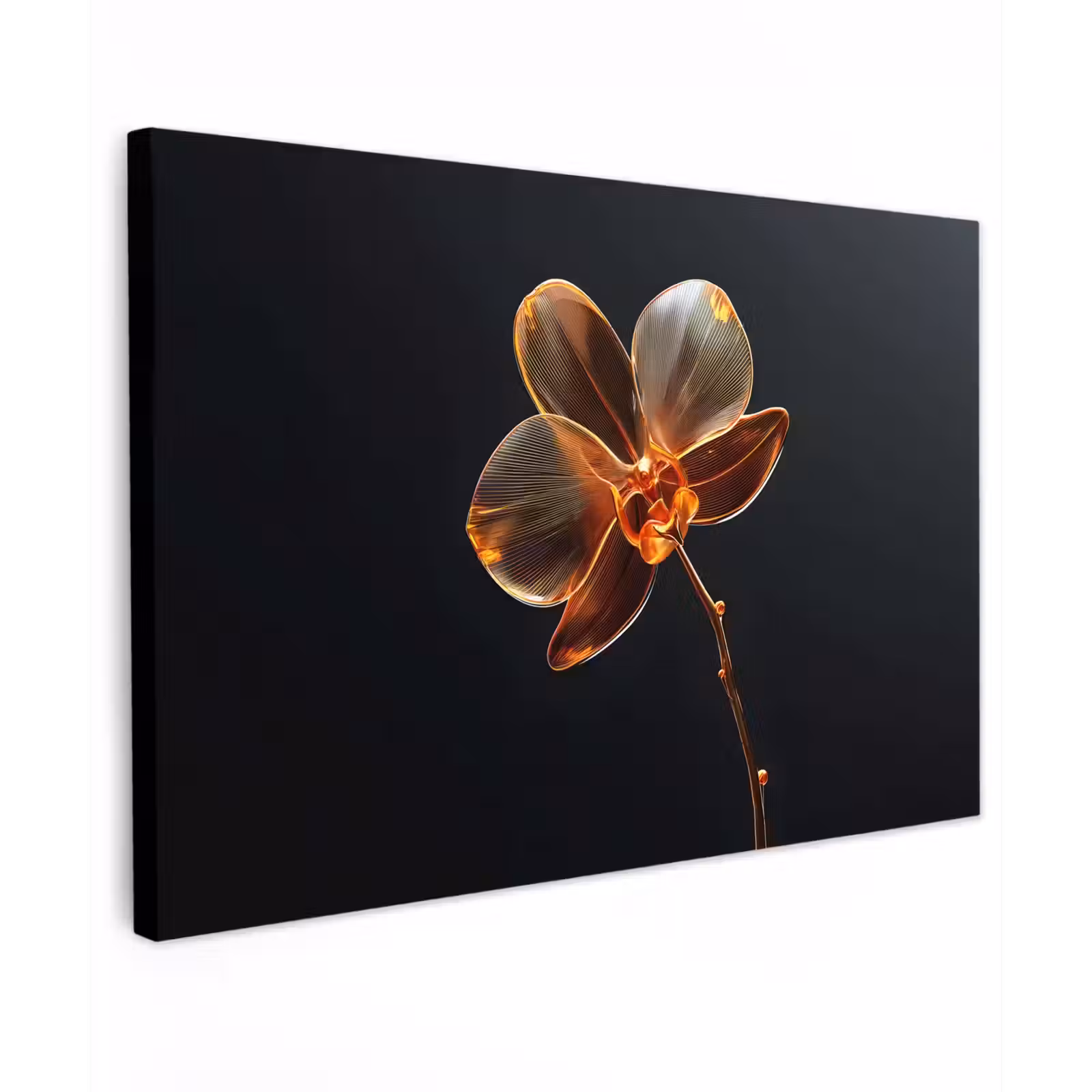 Canvas schilderij - Orchidee - Doorzichtig - Bloem — 1