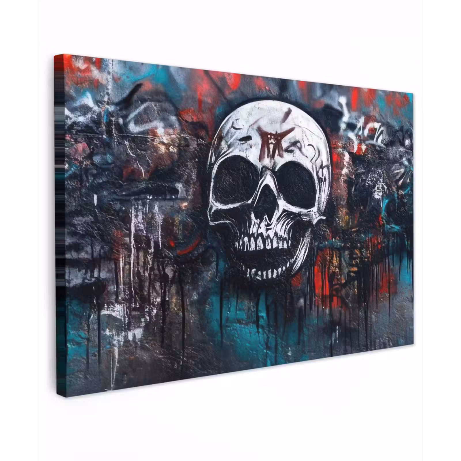 Canvas schilderij - Schedels - Graffiti - Abstract — 1