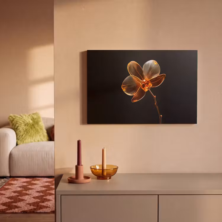 Canvas schilderij - Orchidee - Doorzichtig - Bloem — 2