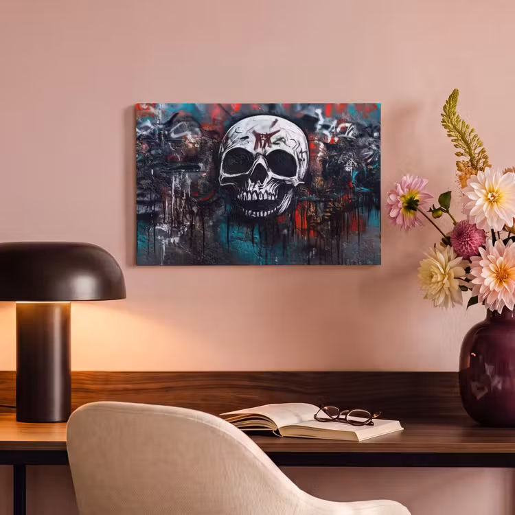 Canvas schilderij - Schedels - Graffiti - Abstract — 4
