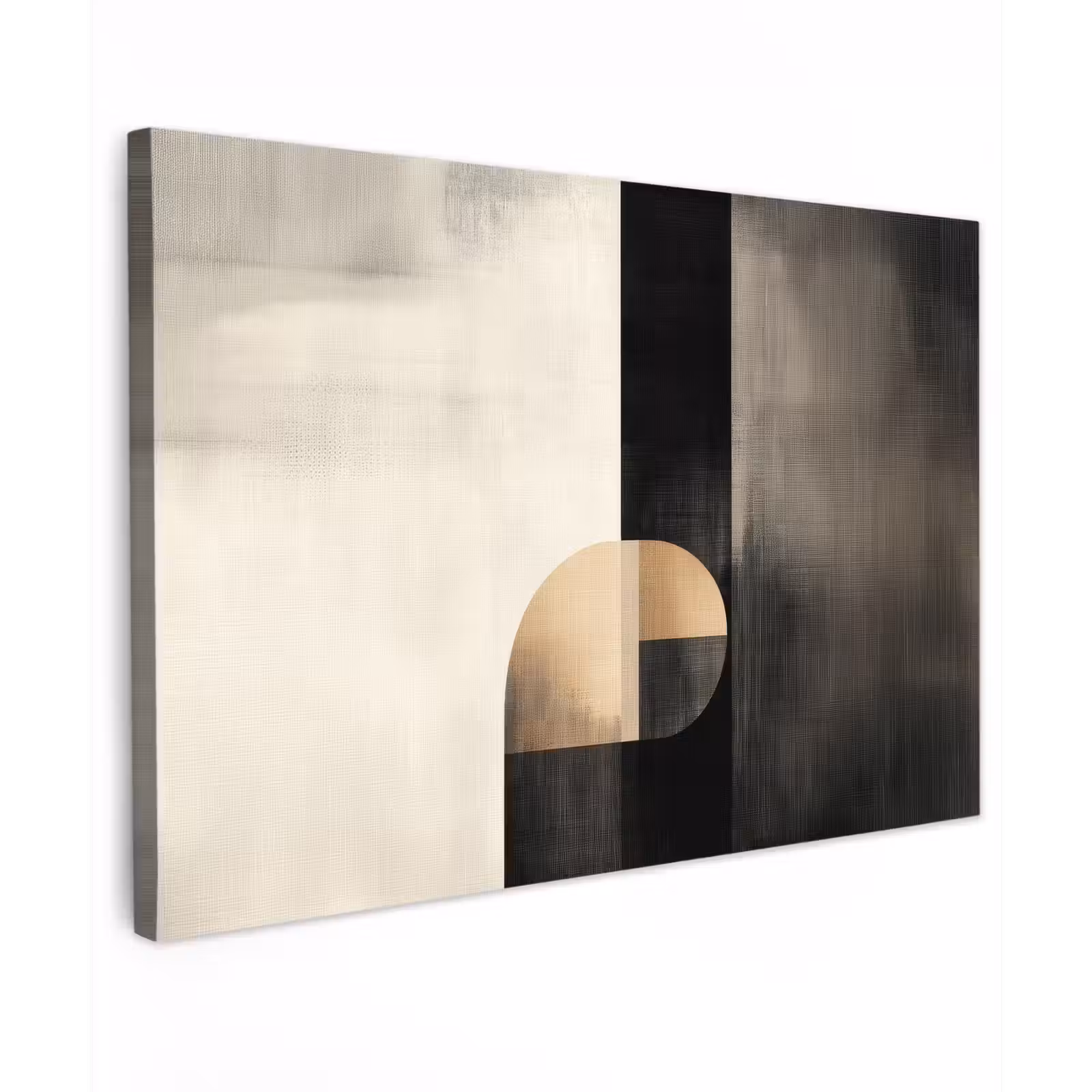Canvas schilderij - Vormen - Modern - Zwart — 1