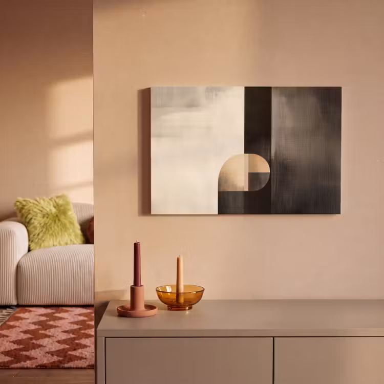 Canvas schilderij - Vormen - Modern - Zwart — 2