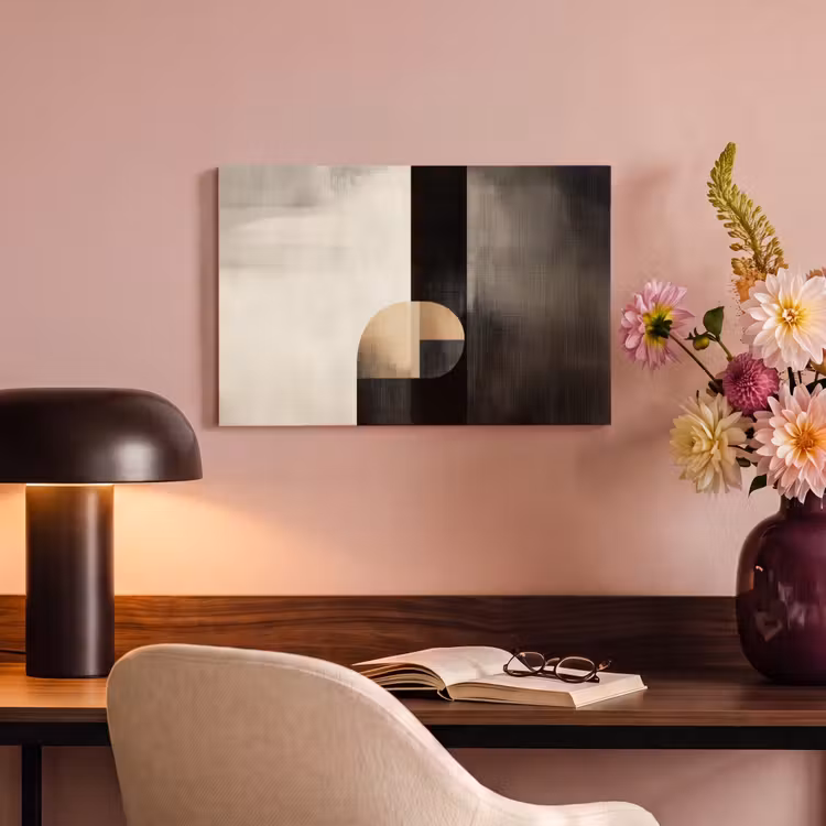 Canvas schilderij - Vormen - Modern - Zwart — 4