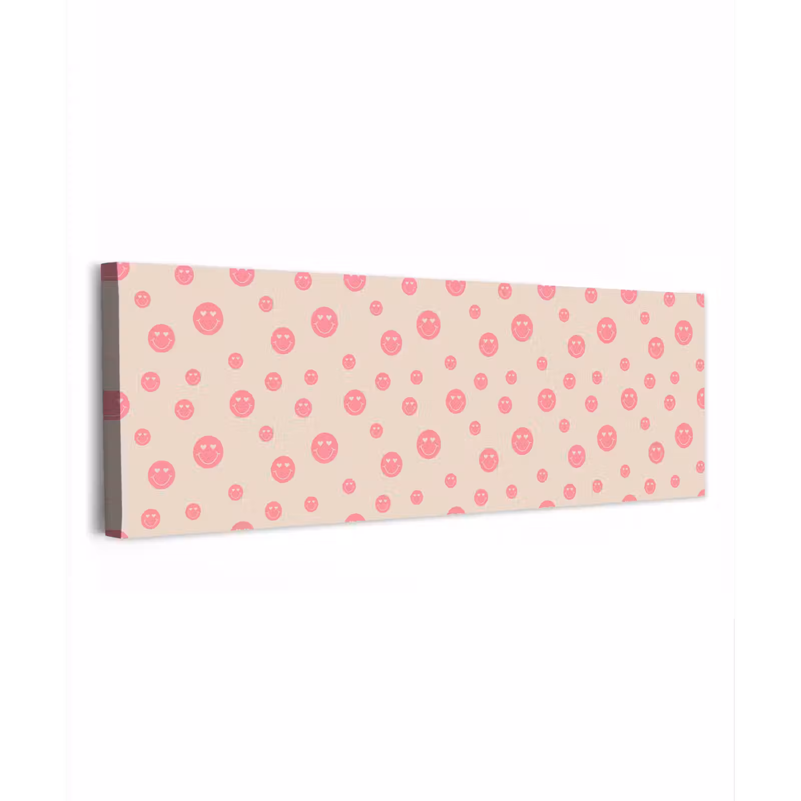 Canvas schilderij - Smiley - Hart - Ogen - Patroon — 1