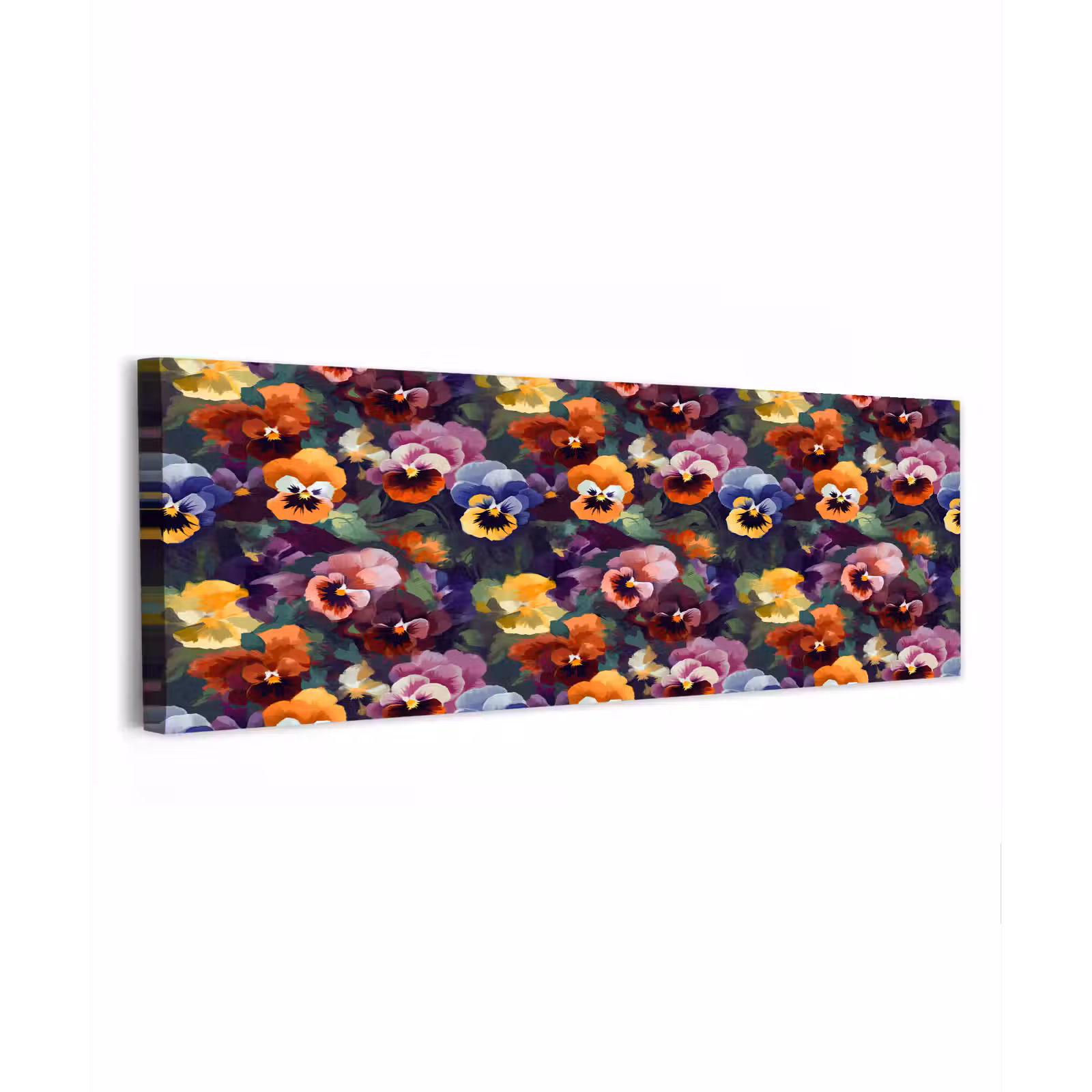 Canvas schilderij - Viooltjes - Kleuren - Bloemblaadjes — 1