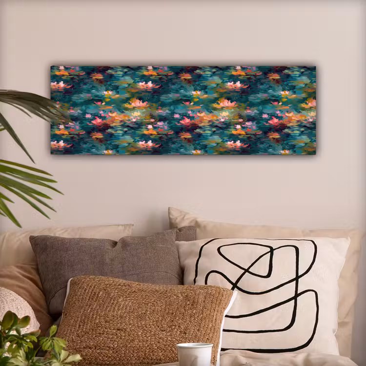 Canvas schilderij - Waterlelies - Vijver - Water — 2