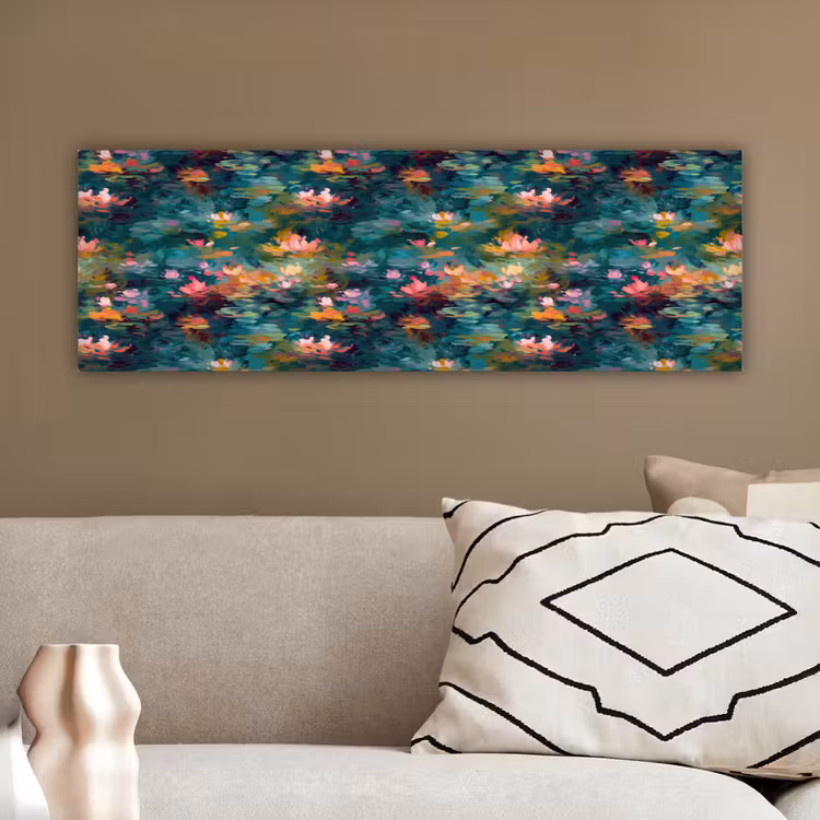 Canvas schilderij - Waterlelies - Vijver - Water — 3