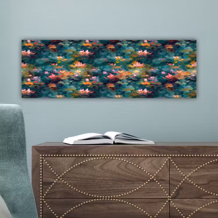 Canvas schilderij - Waterlelies - Vijver - Water — 4