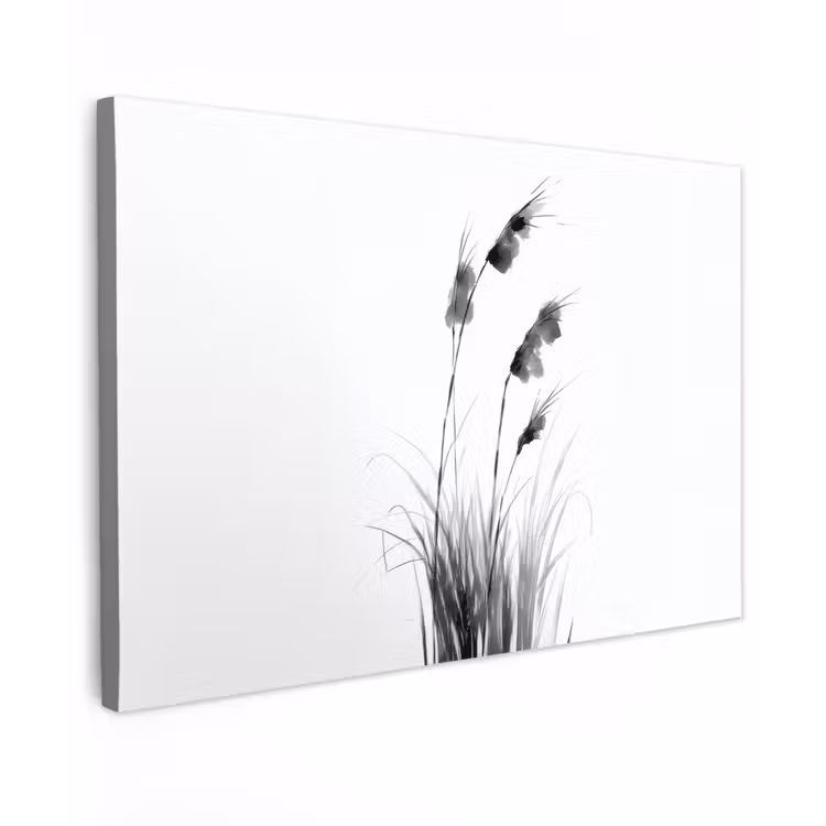 Canvas schilderij - Minimalistisch - Stelen - Wit — 1