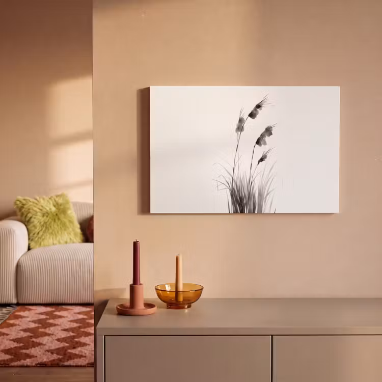 Canvas schilderij - Minimalistisch - Stelen - Wit — 2