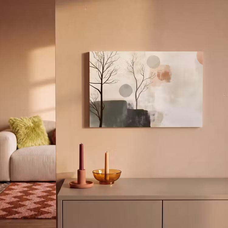 Canvas schilderij - Wabi sabi - Beige - Plant — 2