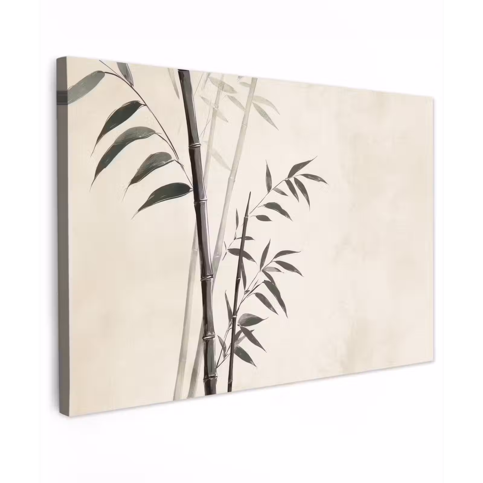 Canvas schilderij - Japandi - Bamboe - Beige — 1