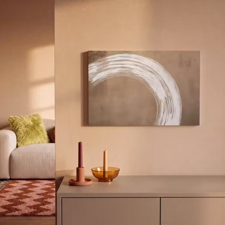 Canvas schilderij - Verf - Bruin - Japandi — 2
