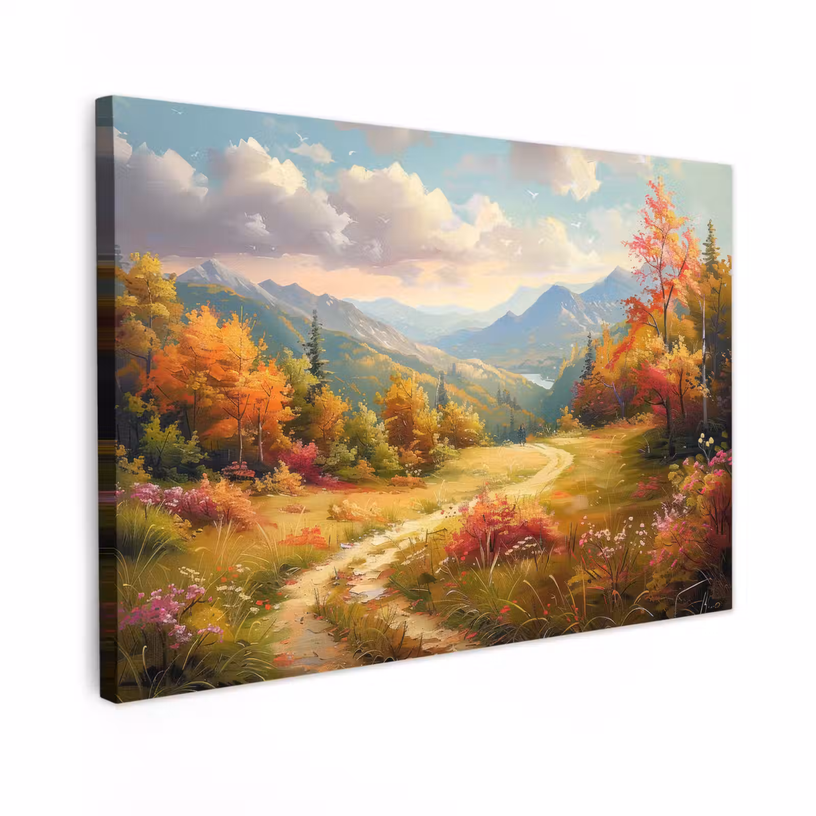 Canvas schilderij - Landschap - Illustratie - Natuur — 1