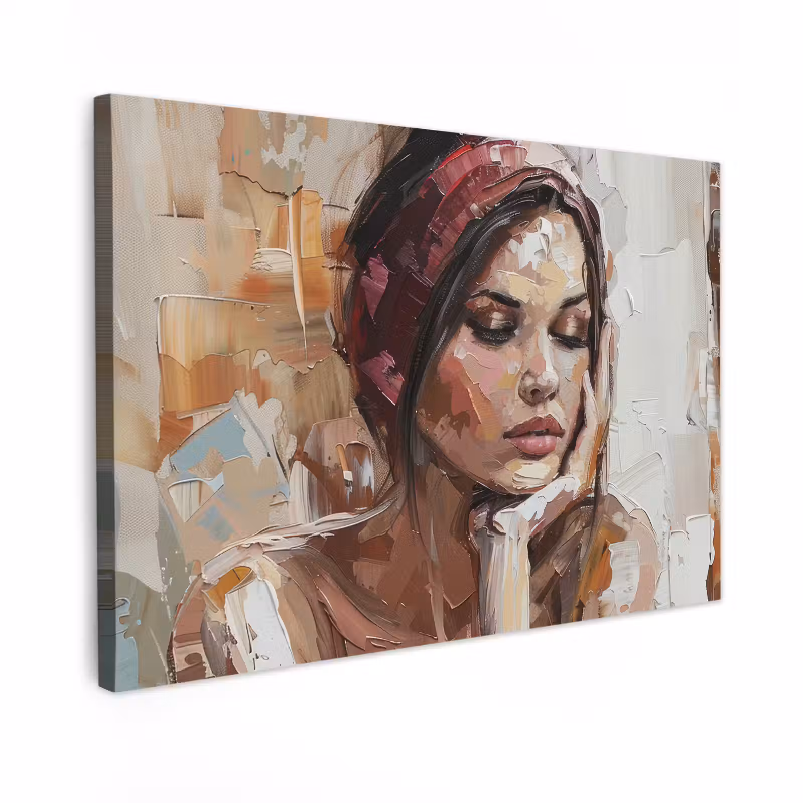 Canvas schilderij - Vrouw - Verflook - Portret - Modern — 1