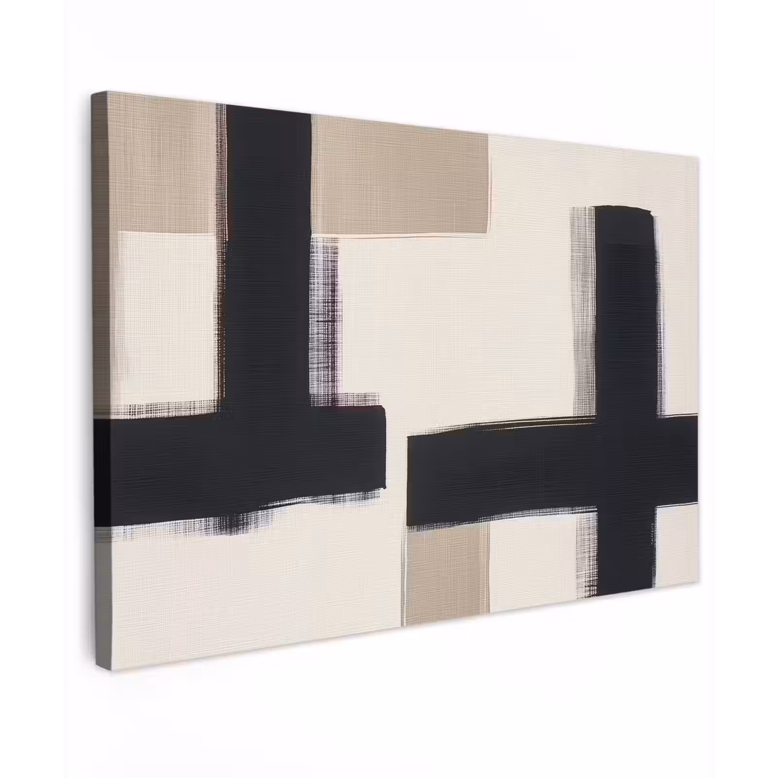 Canvas schilderij - Zwart - Abstract - Japandi — 1