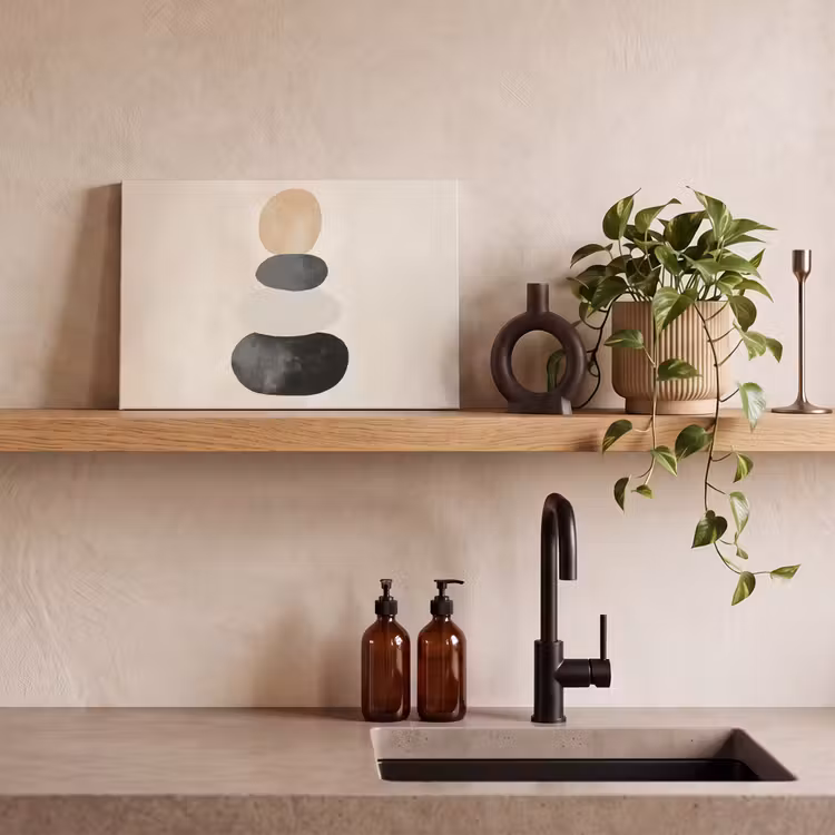 Canvas schilderij - Japandi - Wabi sabi - Beige — 3
