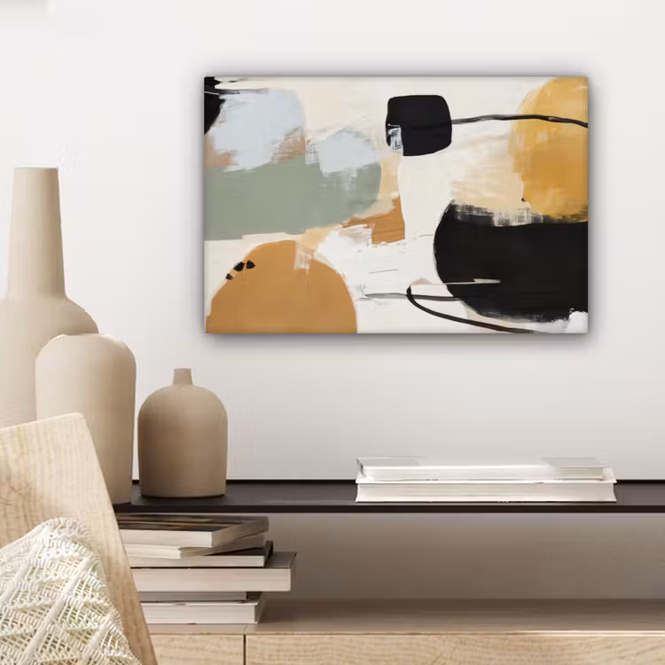 Canvas schilderij - Paint - Abstract - Kleuren — 5