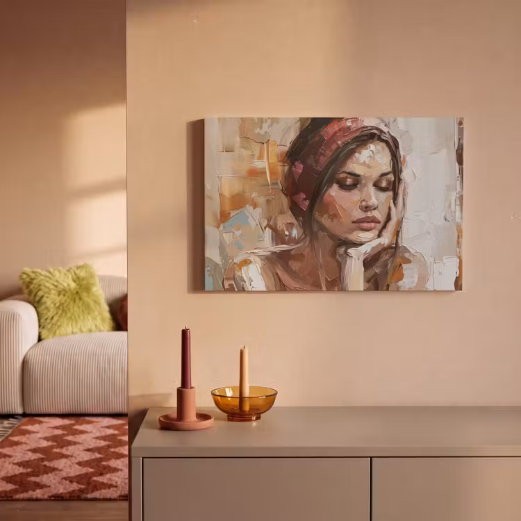 Canvas schilderij - Vrouw - Verflook - Portret - Modern — 2