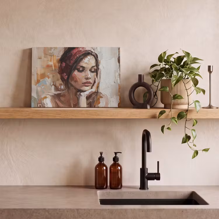 Canvas schilderij - Vrouw - Verflook - Portret - Modern — 3