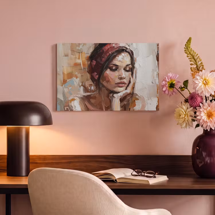 Canvas schilderij - Vrouw - Verflook - Portret - Modern — 4