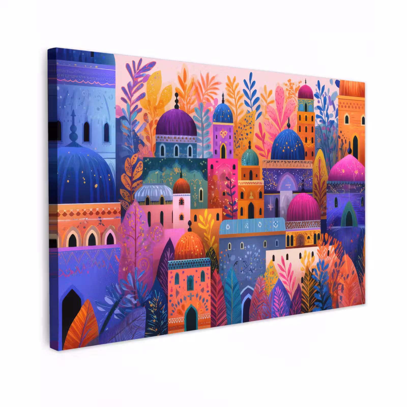 Canvas schilderij - Kleurrijk paradijs - Levendig - Islamitisch — 1