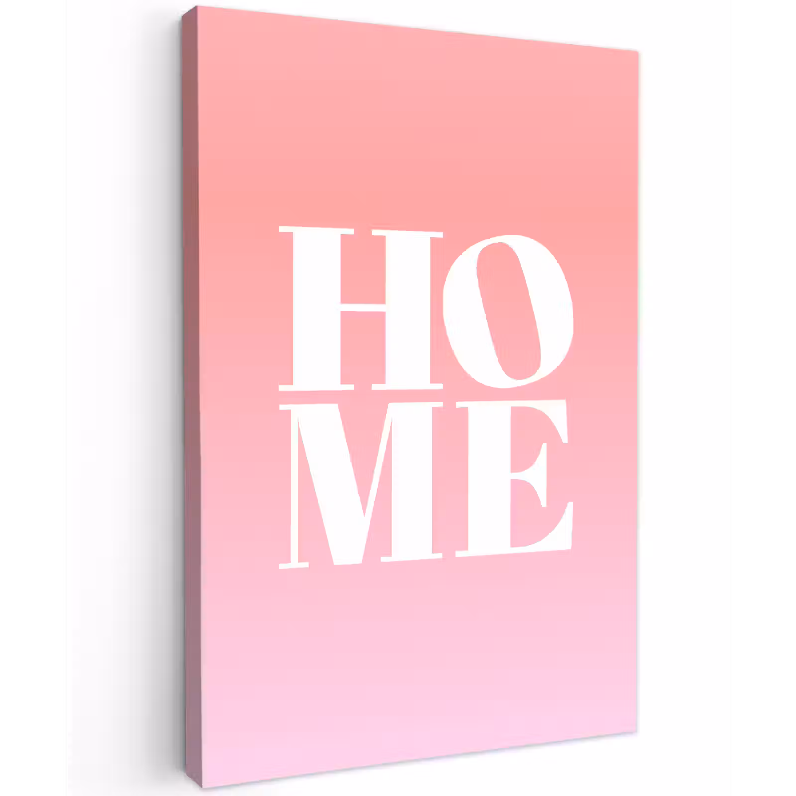 Canvas schilderij - Home - Letters - Groot - Roze — 1