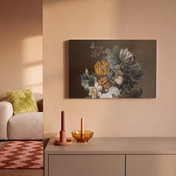 Canvas schilderij - Stilleven met bloemen - Schilderij van Eelke Jelles Eelkema — 2
