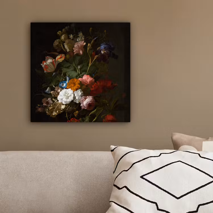 Canvas schilderij - Vaas met bloemen - Schilderij van Rachel Ruysch — 3