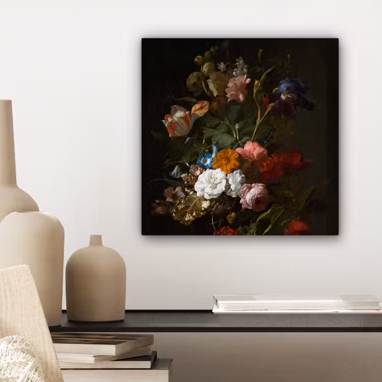 Canvas schilderij - Vaas met bloemen - Schilderij van Rachel Ruysch — 5