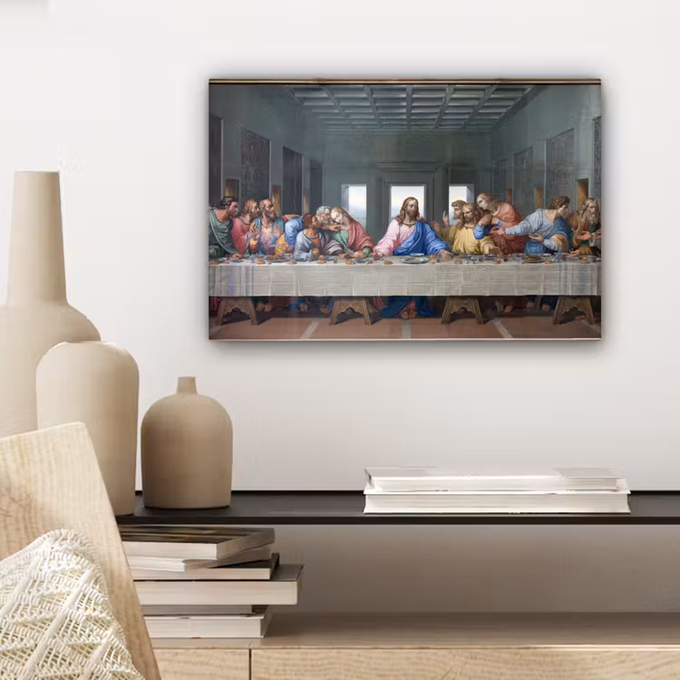 Canvas schilderij - Het laatste avondmaal - Leonardo da Vinci — 5