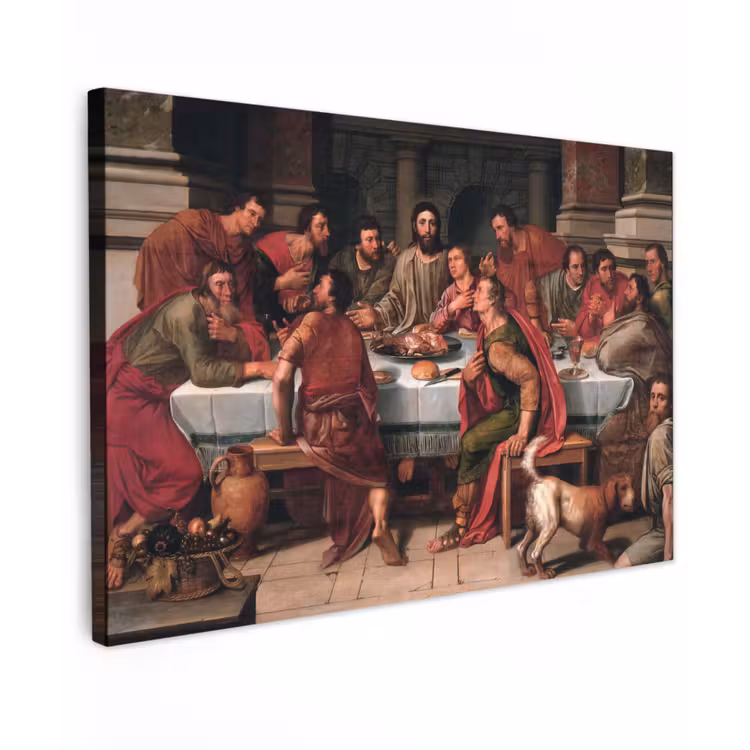 Canvas schilderij - Het laatste avondmaal - Schilderij van Willem Key — 1