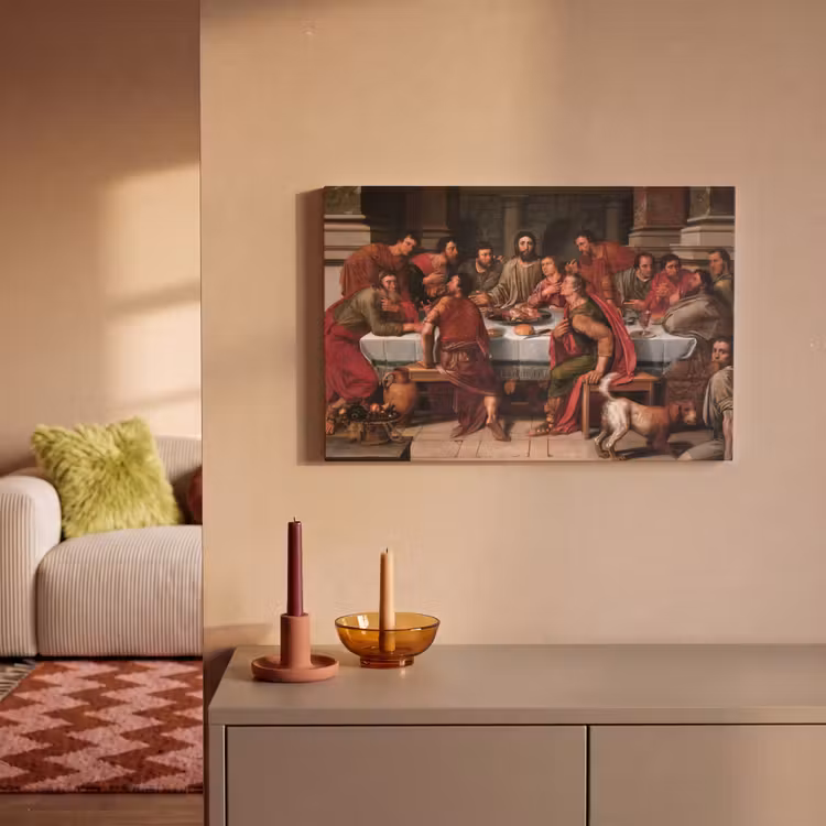 Canvas schilderij - Het laatste avondmaal - Schilderij van Willem Key — 2