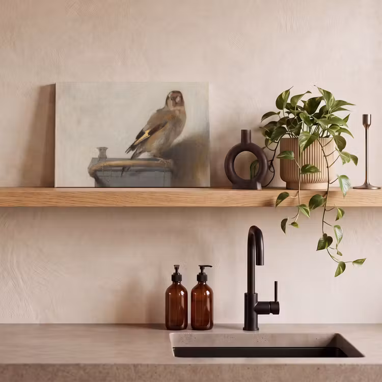 Canvas schilderij - Het puttertje - Carel Fabritius — 3