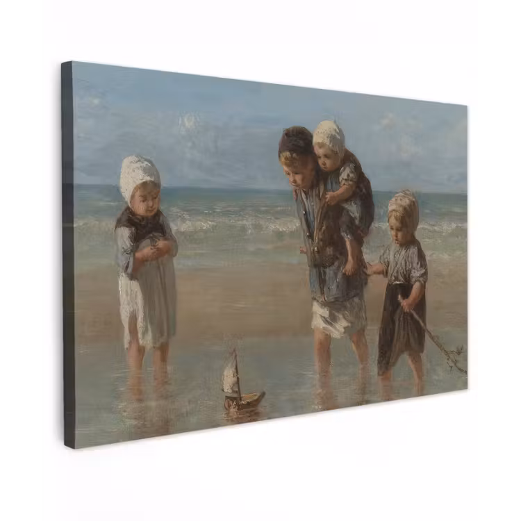 Canvas schilderij - Kinderen der zee - Schilderij van Jozef Israëls — 1