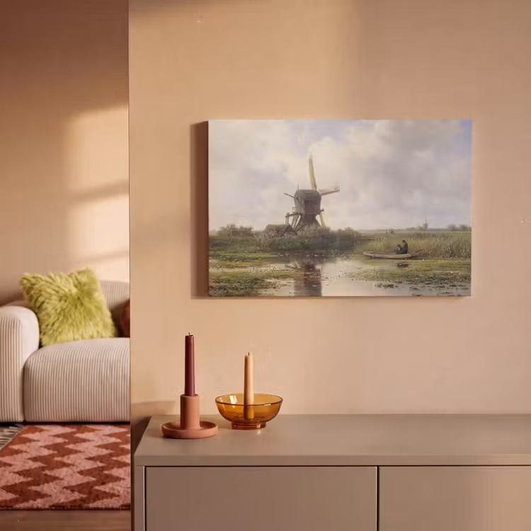 Canvas schilderij - Molen - Willem Roelofs - Oude meesters - Kunst — 2