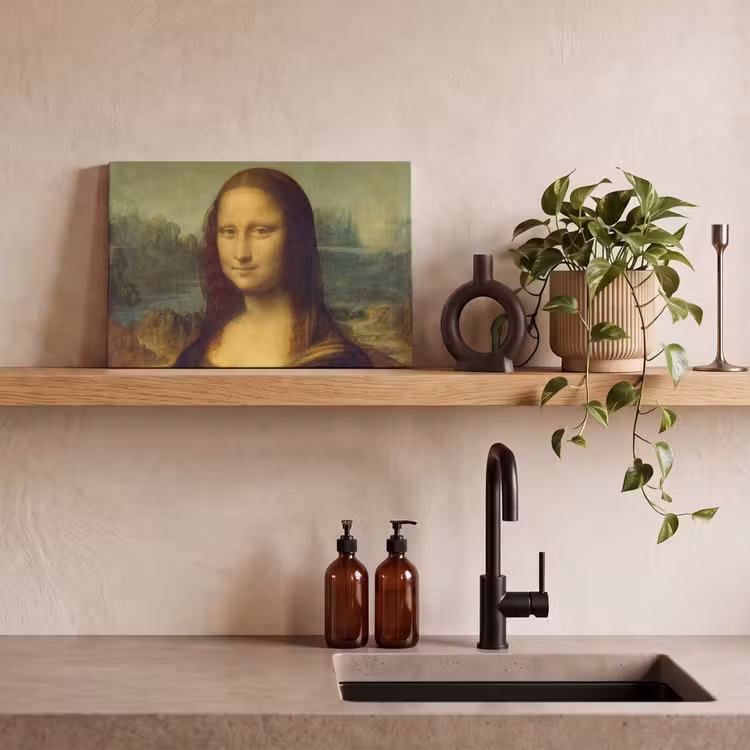 Canvas schilderij - Mona Lisa - Leonardo da Vinci — 3