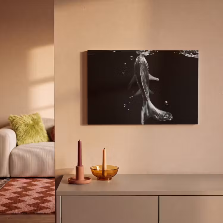 Canvas schilderij - Koi - Vissen - Water - Zwart — 2
